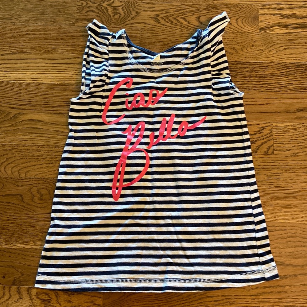 Tea collection ciao bello shirt, size 4-5 years